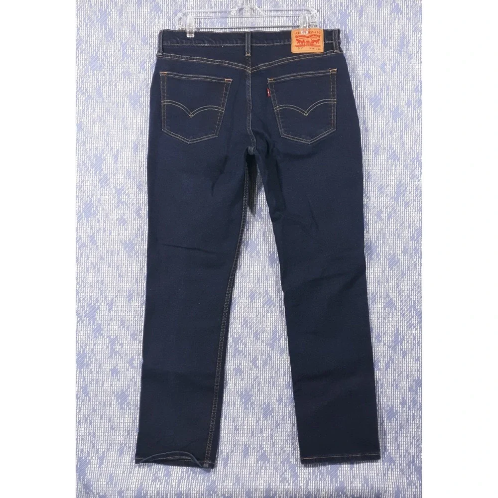 Levi's‎ 511 Jeans Mens 36 x 32 Blue Straight Leg Denim 5-Pocket Dark Wash